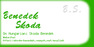 benedek skoda business card